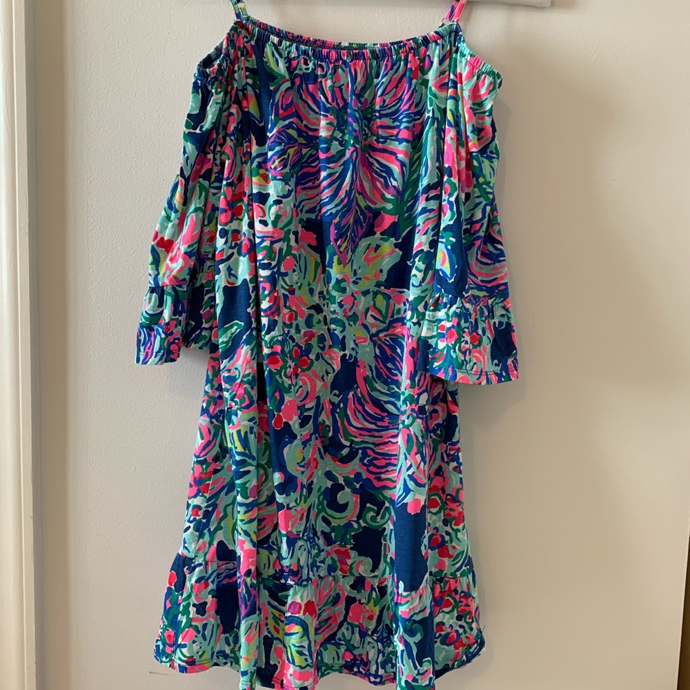 Girls Lilly Pulitzer Off the Shoulder Dress